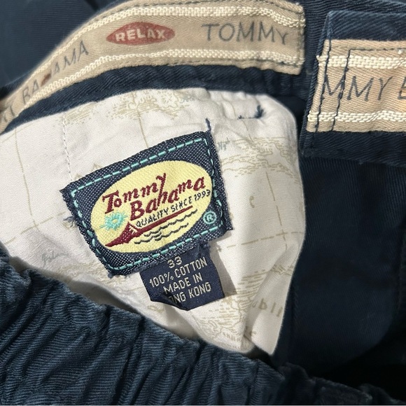 Vintage Tommy bahama men’s navy cotton shorts size 33. - Picture 9 of 12